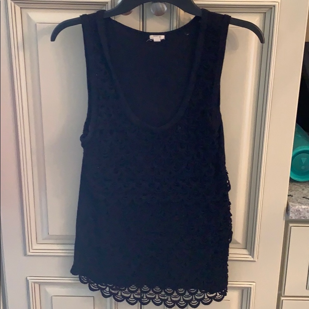 J Crew XS black tank